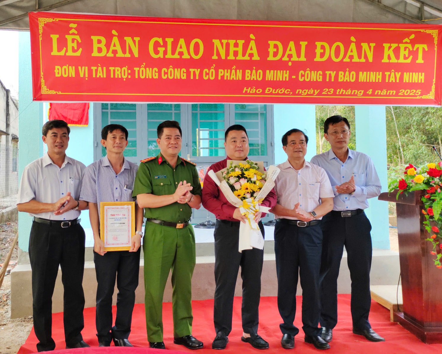 Bảo Minh Bàn Giao Nhà Đại Đoàn Kết Cho Các Hộ Nghèo Tại Huyện Châu Thành